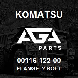 00116-122-00 Komatsu FLANGE, 2 BOLT | AGA Parts