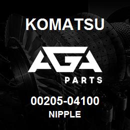 00205-04100 Komatsu NIPPLE | AGA Parts