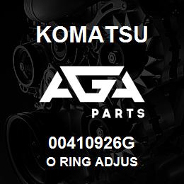00410926G Komatsu O RING ADJUS | AGA Parts