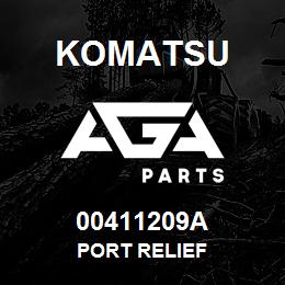 00411209A Komatsu PORT RELIEF | AGA Parts
