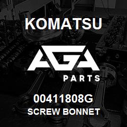 00411808G Komatsu SCREW BONNET | AGA Parts