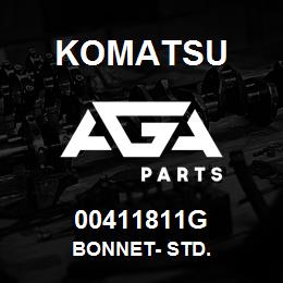 00411811G Komatsu BONNET- STD. | AGA Parts