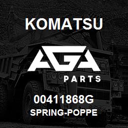 00411868G Komatsu SPRING-POPPE | AGA Parts