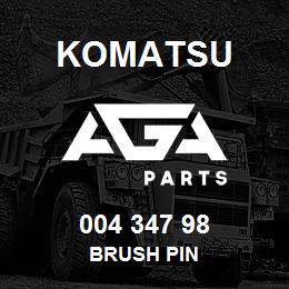 004 347 98 Komatsu Brush pin | AGA Parts