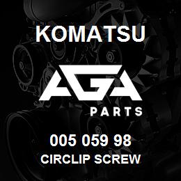 005 059 98 Komatsu Circlip screw | AGA Parts
