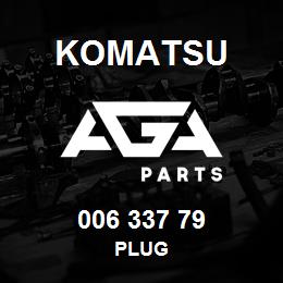 006 337 79 Komatsu Plug | AGA Parts