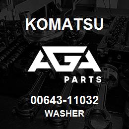 00643-11032 Komatsu WASHER | AGA Parts