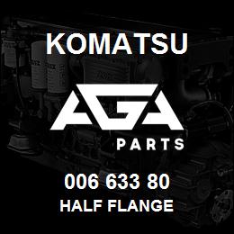 006 633 80 Komatsu Half flange | AGA Parts