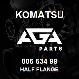 006 634 98 Komatsu Half flange | AGA Parts