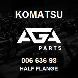 006 636 98 Komatsu Half flange | AGA Parts