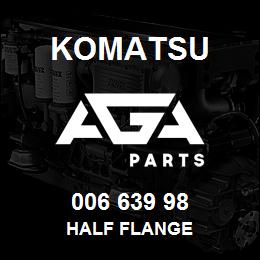 006 639 98 Komatsu Half flange | AGA Parts