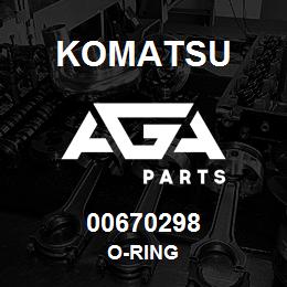 00670298 Komatsu O-RING | AGA Parts