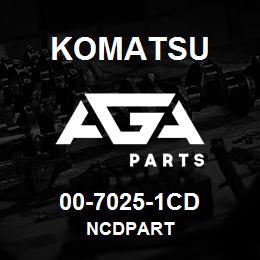 00-7025-1CD Komatsu NCDPART | AGA Parts