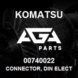 00740022 Komatsu CONNECTOR, DIN ELECTRICAL | AGA Parts