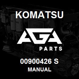 00900426 S Komatsu MANUAL | AGA Parts