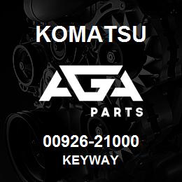 00926-21000 Komatsu KEYWAY | AGA Parts