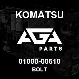 01000-00610 Komatsu BOLT | AGA Parts