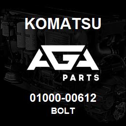 01000-00612 Komatsu BOLT | AGA Parts