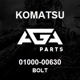 01000-00630 Komatsu BOLT | AGA Parts