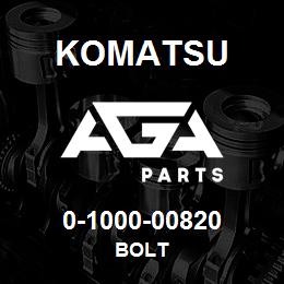 0-1000-00820 Komatsu BOLT | AGA Parts