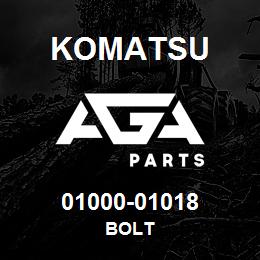 01000-01018 Komatsu BOLT | AGA Parts