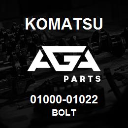 01000-01022 Komatsu BOLT | AGA Parts