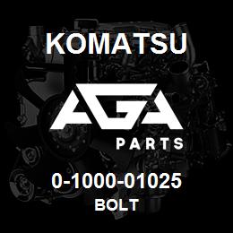0-1000-01025 Komatsu BOLT | AGA Parts