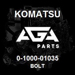 0-1000-01035 Komatsu BOLT | AGA Parts