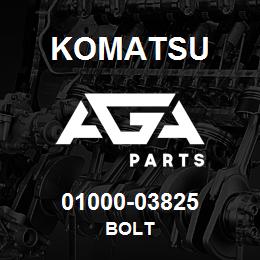 01000-03825 Komatsu BOLT | AGA Parts