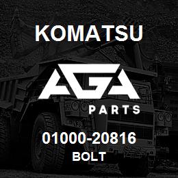 01000-20816 Komatsu BOLT | AGA Parts