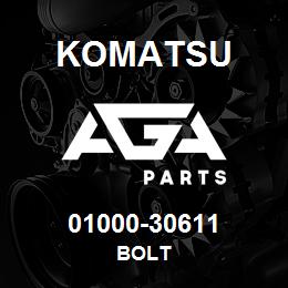 01000-30611 Komatsu BOLT | AGA Parts