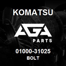 01000-31025 Komatsu BOLT | AGA Parts