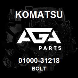 01000-31218 Komatsu BOLT | AGA Parts