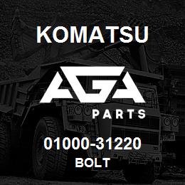 01000-31220 Komatsu BOLT | AGA Parts