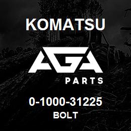 0-1000-31225 Komatsu BOLT | AGA Parts