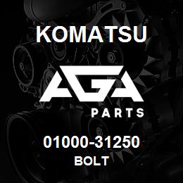 01000-31250 Komatsu BOLT | AGA Parts