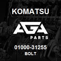 01000-31255 Komatsu BOLT | AGA Parts