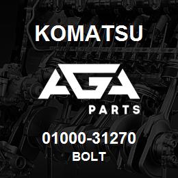 01000-31270 Komatsu BOLT | AGA Parts