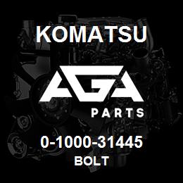 0-1000-31445 Komatsu BOLT | AGA Parts