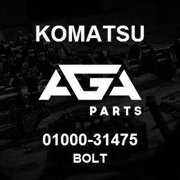 01000-31475 Komatsu BOLT | AGA Parts