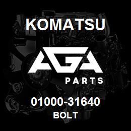 01000-31640 Komatsu BOLT | AGA Parts