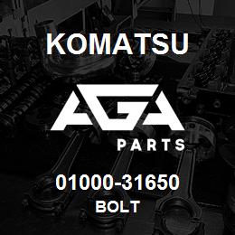 01000-31650 Komatsu BOLT | AGA Parts