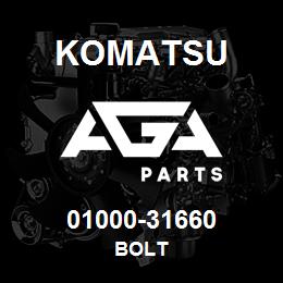 01000-31660 Komatsu BOLT | AGA Parts