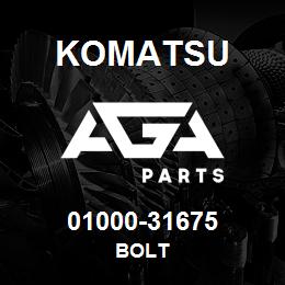 01000-31675 Komatsu BOLT | AGA Parts