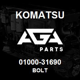 01000-31690 Komatsu BOLT | AGA Parts