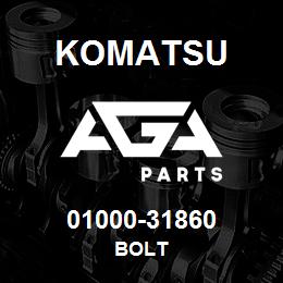 01000-31860 Komatsu BOLT | AGA Parts