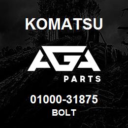01000-31875 Komatsu BOLT | AGA Parts