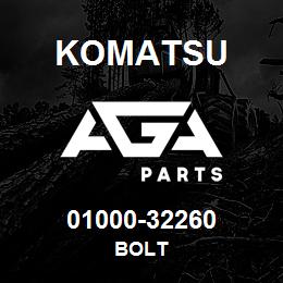 01000-32260 Komatsu BOLT | AGA Parts