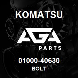 01000-40630 Komatsu BOLT | AGA Parts