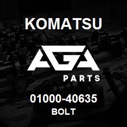 01000-40635 Komatsu BOLT | AGA Parts